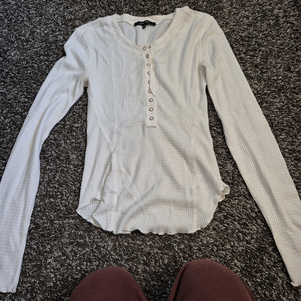 Love White Long Sleeve Tee